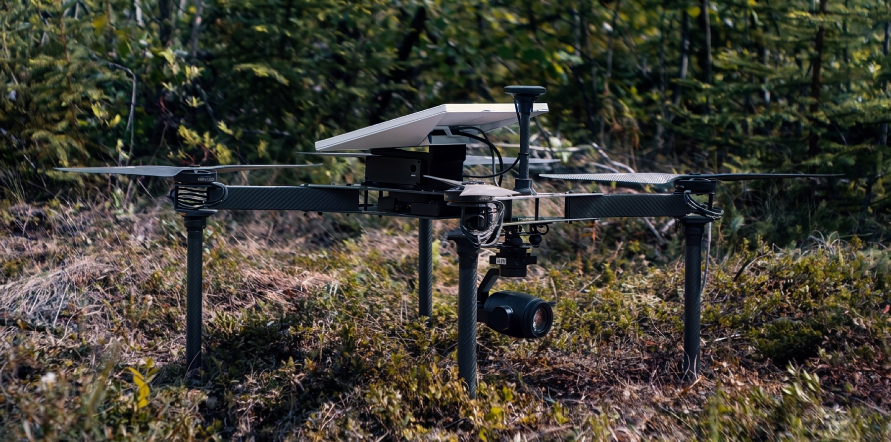 Dragon H100 staged on a forest edge