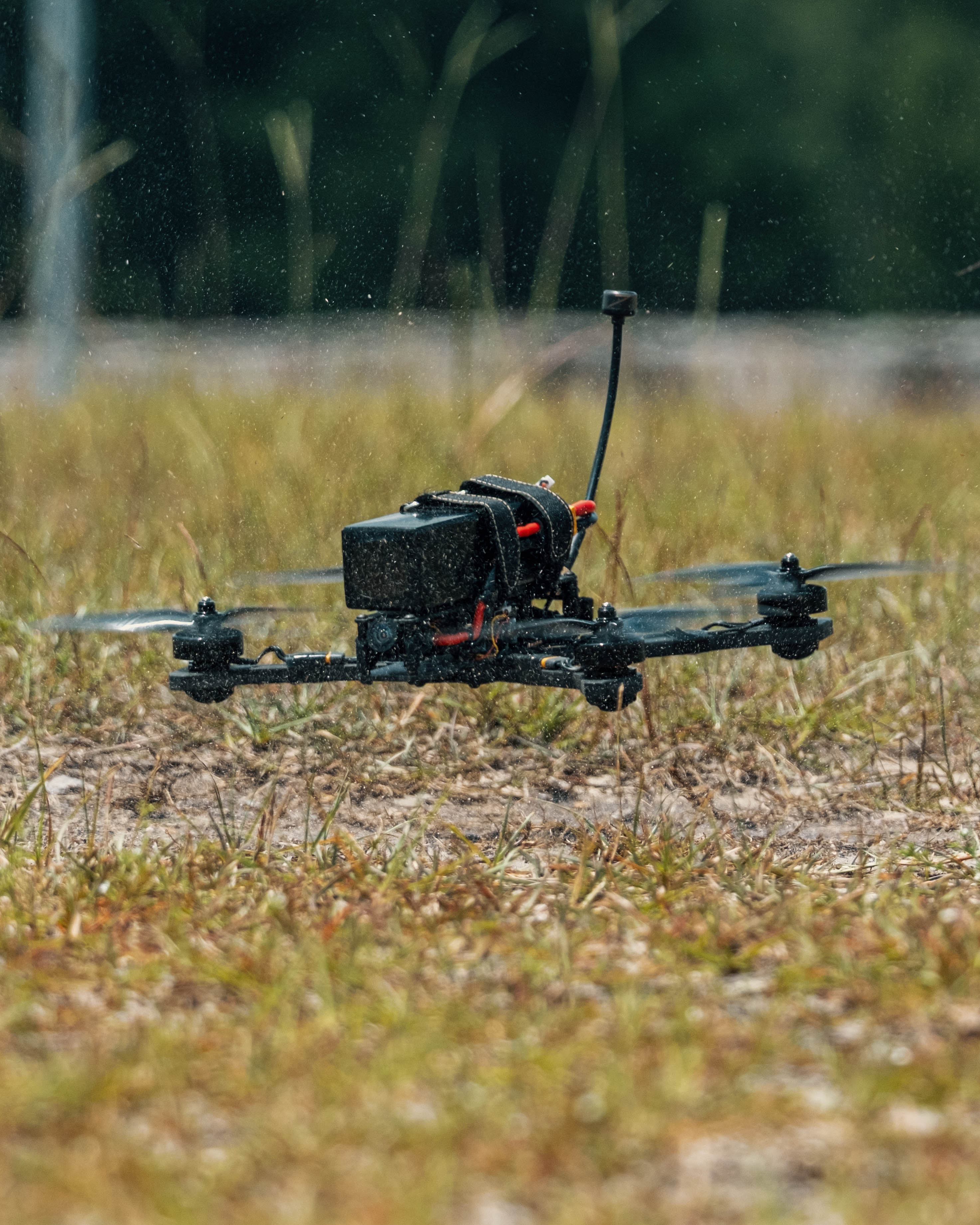 Matrix 10 hovering low over terrain