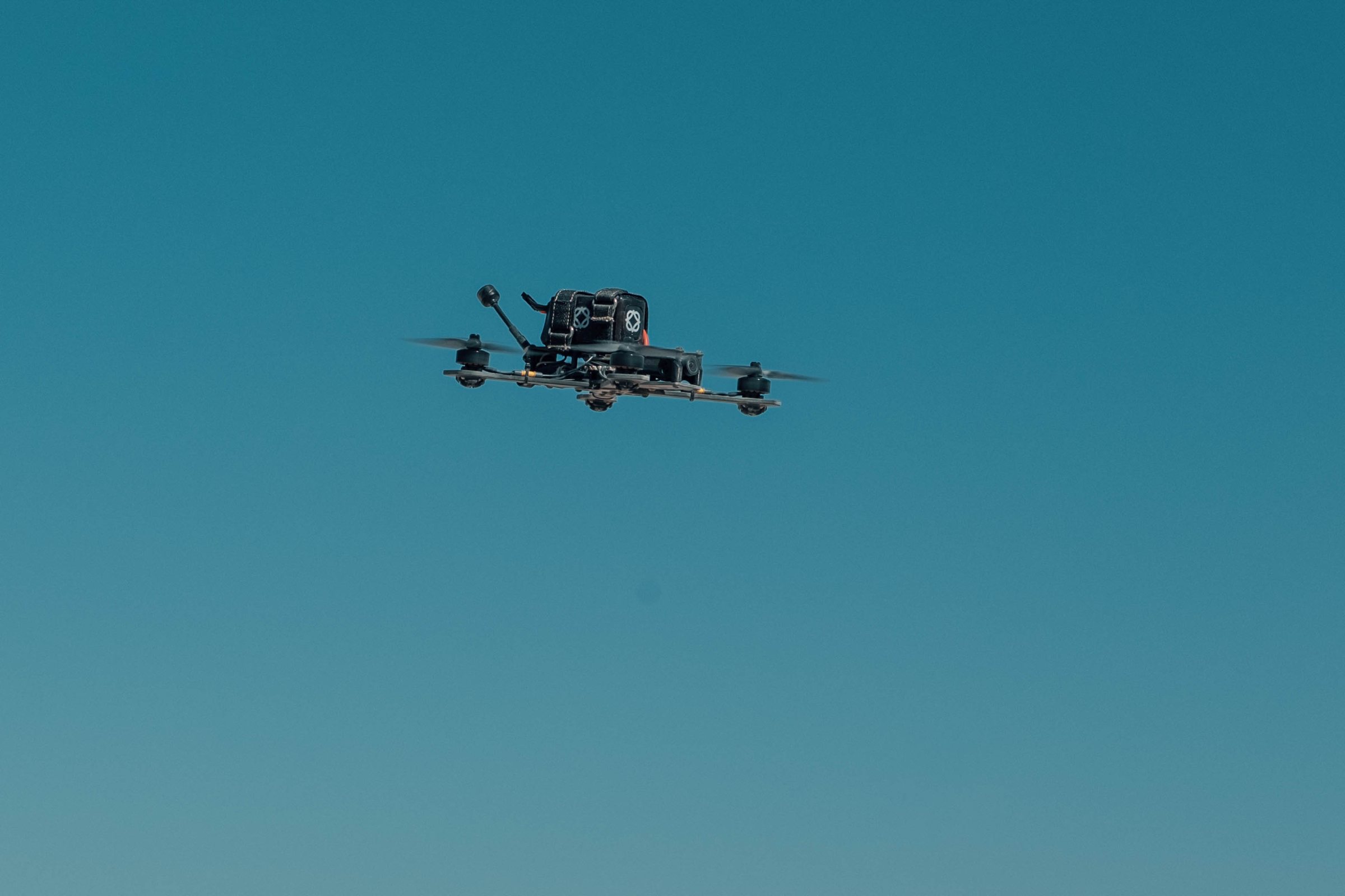 Matrix 5 in flight over desert terrain